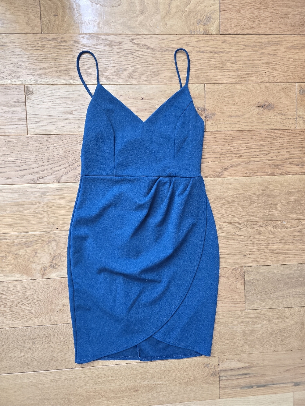 Lulus Always Beautiful Teal Blue Sleeveless Tulip Midi Dress Medium